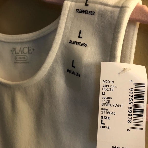 NWT Children’s Place White Peplum Top - Picture 5 of 5